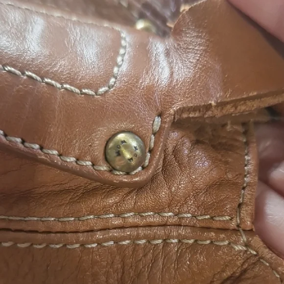 MCM Tan Leather Shoulder Bag - Picture 13 of 13